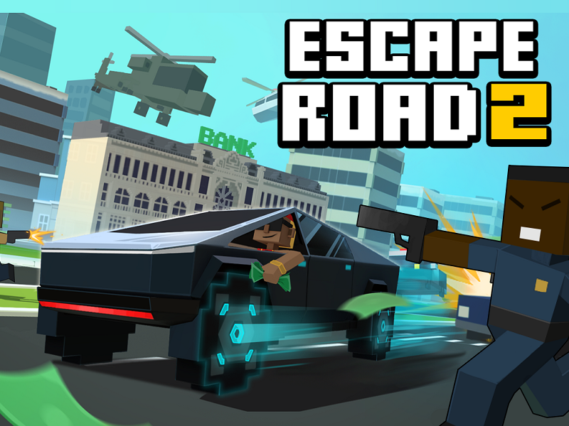 Escape Road 2: Guida, furto e sopravvivenza - Gioco d'azione con oltre 90 veicoli logo